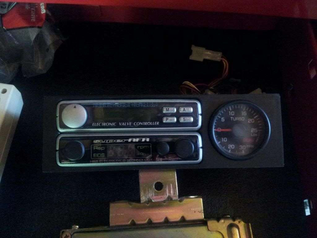 Custom Single DIN HKS EVC 4 Silver Super AFR Boost Gauge 502